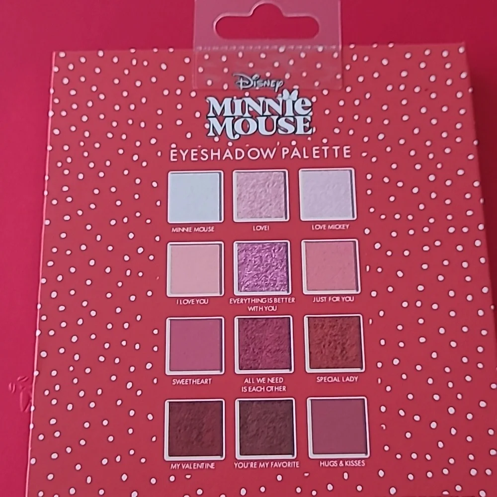 Disney Minnie Mouse & Mickey Mouse Eye Shadow Palette 12 Shades NWT Sealed